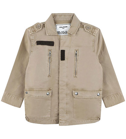 Zadig & Voltaire Jakke - Sand m. Print Zadig & Voltaire Jakke - Sand m. Print