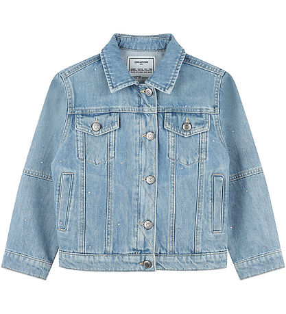 Zadig & Voltaire Denimjakke - Kasyl - Blå m. Similisten Zadig & Voltaire Denimjakke - Kasyl - Blå m. Similisten
