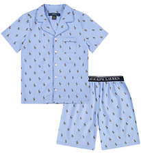 Polo Ralph Lauren Nattøj - Elite Blue m. Logoer Polo Ralph Lauren Nattøj - Elite Blue m. Logoer