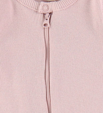 Joha Heldragt m. Fødder - Rib - Støvet Rosa Joha Heldragt m. Fødder - Rib - Støvet Rosa