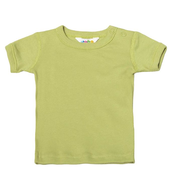 Joha T-shirt - Rib - Støvet Grøn
