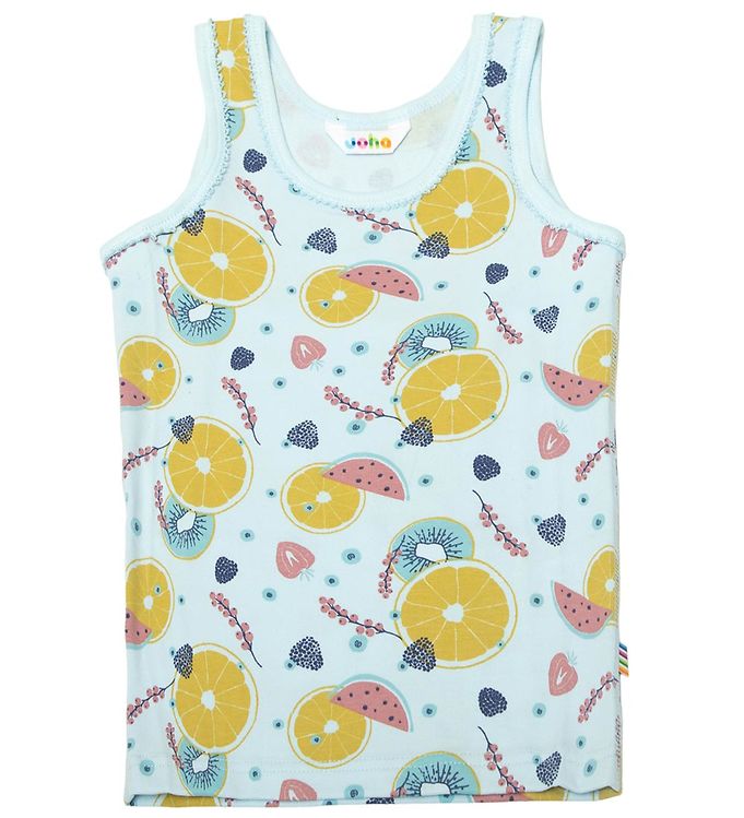 Joha Undertrøje - Lyseblå m. Frugt