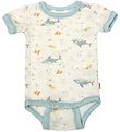 Joha Body k/æ - Uld - Off White/Støvet Blå m. Fisk Joha Body k/æ - Uld - Off White/Støvet Blå m. Fisk