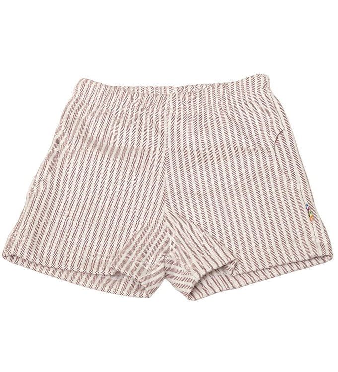 Joha Shorts - Støvet Lilla/Hvid Stibet