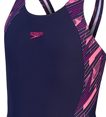 Speedo Badedragt - Hyperboom Splice Legsuit - Navy/Pink