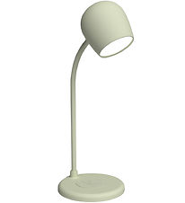 Kreafunk Lampe m. Oplader + Højtaler - Ellie - Dusty Olive Kreafunk Lampe m. Oplader + Højtaler - Ellie - Dusty Olive