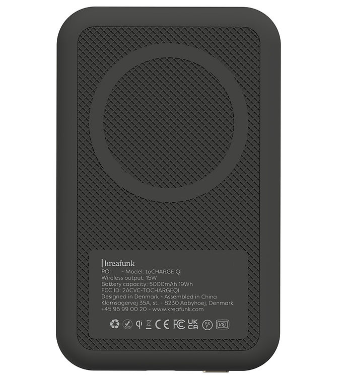 Kreafunk Oplader - toCHARGE QI - Sort