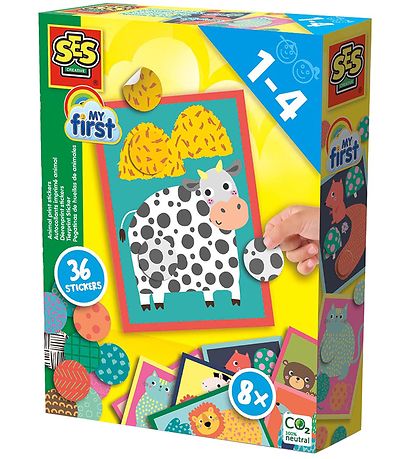 SES Creative Klistermærker - Mine Første Klistermærker - 36 Dele