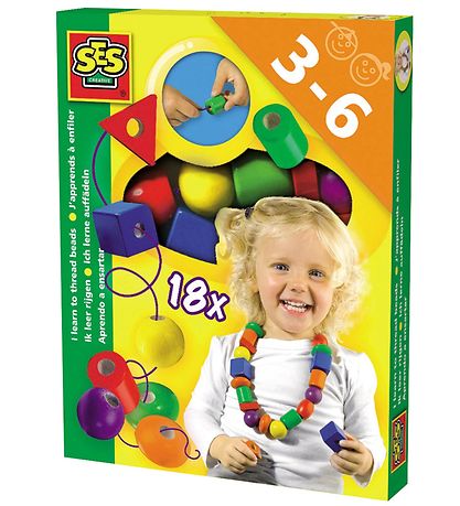 SES Creative Perler - Jeg Lærer At Tråde Perler SES Creative Perler - Jeg Lærer At Tråde Perler