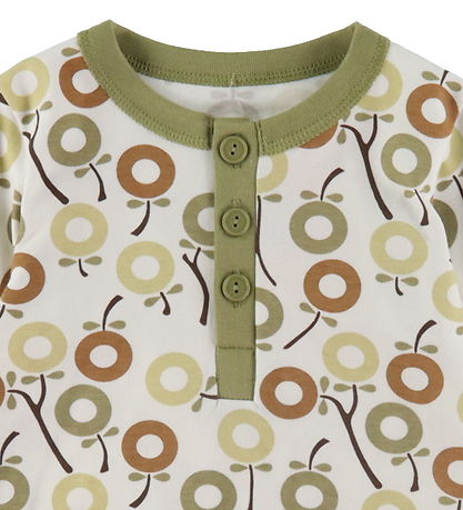 Katvig Nattøj - Hvid m. Æbler