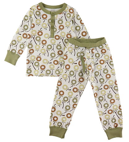 Katvig Nattøj - Hvid m. Æbler