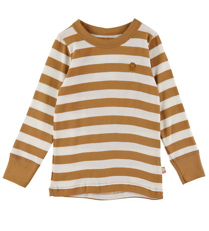 Katvig Bluse - Brun/Hvid Stribet Katvig Bluse - Brun/Hvid Stribet