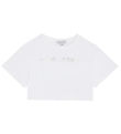 Little Marc Jacobs T-shirt - Cropped - Hvid m. Sølv