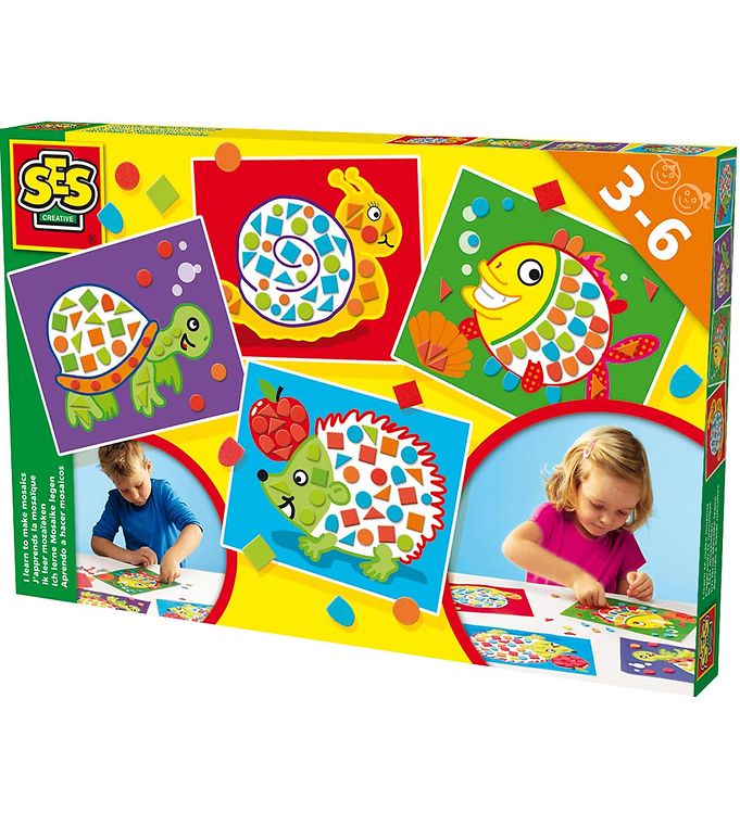 Læringsspil SES Creative - Håndværksspil 3-6 år (multifarvet)