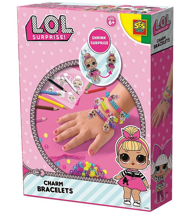 SES Creative L.O.L. 14196, Smykkefremstillingssæt til armbånd til børn, 6 År, Flerfarvet, 1 stk