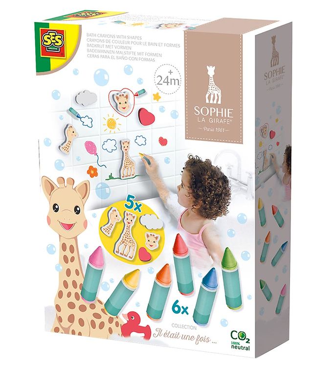 SES Creative Farvekridt Til Badet - Sophie La Girafe