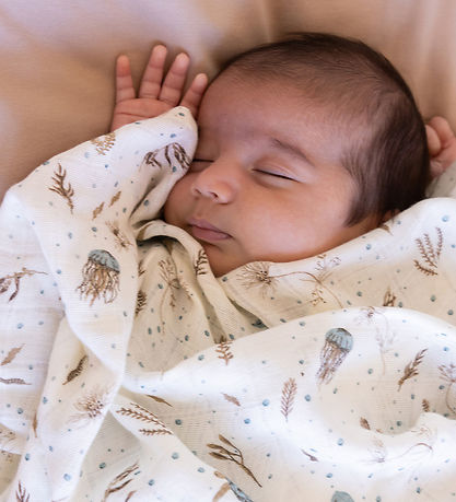 Cam Cam Babysvøb - 120x120 cm - Sea Garden Cam Cam Babysvøb - 120x120 cm - Sea Garden