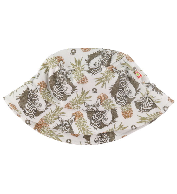Katvig Bøllehat - Hvid m. Tropisk Print