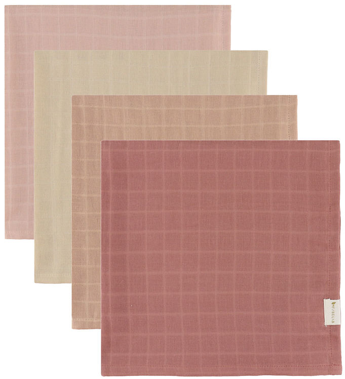 Fabelab Stofbleer - 4-Pak - 60x60 cm - Dusty Rose Mix