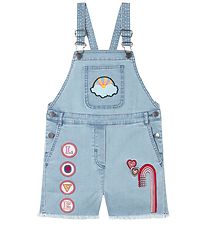 Stella McCartney Kids Smækbukser - Denim - Lyseblå m. Patches Stella McCartney Kids Smækbukser - Denim - Lyseblå m. Patches