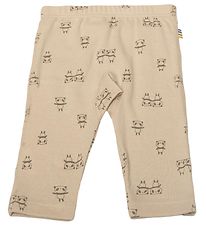 Joha Leggings - Beige m. Panda Joha Leggings - Beige m. Panda