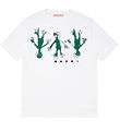 Marni T-shirt - Hvid/Grøn Marni T-shirt - Hvid/Grøn