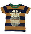 Danefæ T-Shirt - Danerainbow Ringer - Grey Marine/Golden Honey E