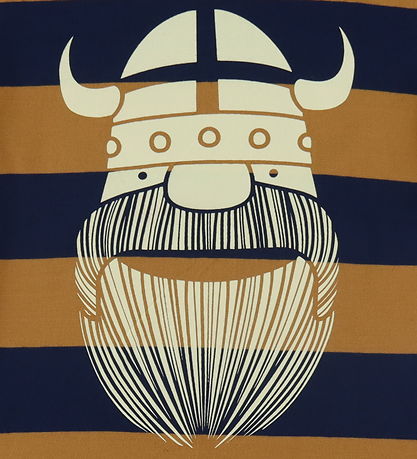 Danefæ T-Shirt - Danerainbow Ringer - Grey Marine/Golden Honey E Danefæ T-Shirt - Danerainbow Ringer - Grey Marine/Golden Honey E