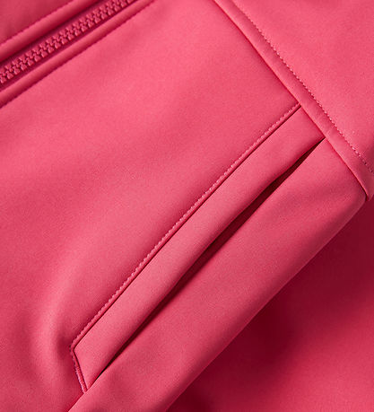 Name It Softshelljakke m. Fleece - NmfAlfa08 - Carmine m. Magi