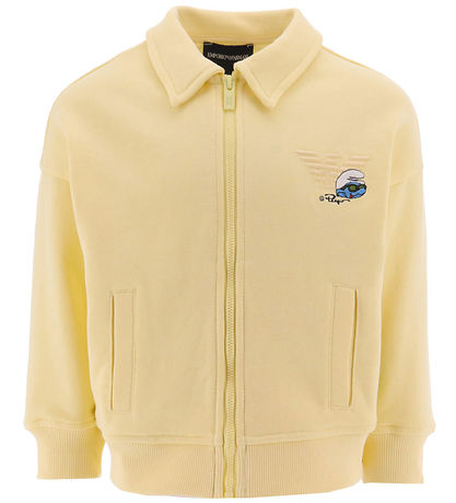 Emporio Armani Cardigan - Banana m. Smølf Emporio Armani Cardigan - Banana m. Smølf