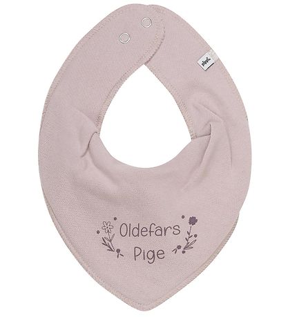 Pippi Teething Bib - Pointy - Violet Ice w. Great grandfather Gi