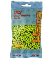 Hama Midi Perler - 1000 stk. - 104 Lime Hama Midi Perler - 1000 stk. - 104 Lime