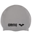 Arena Badehætte - Classic Silicone - Silver/Black Arena Badehætte - Classic Silicone - Silver/Black