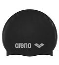 Arena Swim Cap - Classic Silicone - Black/Silver