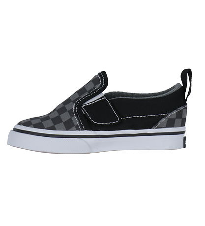 Vans Sko - Slip-On V Checkerboard - Sort/Grå