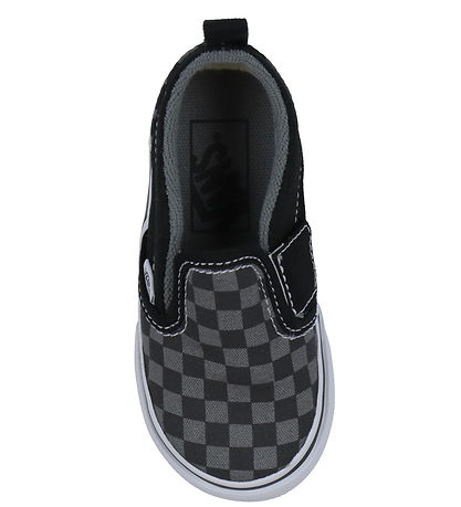 Vans Sko - Slip-On V Checkerboard - Sort/Grå