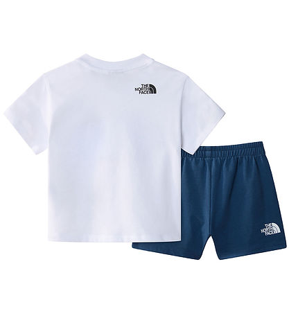 The North Face Shortssæt - T-shirt/Shorts - Hvid/Shady Blue