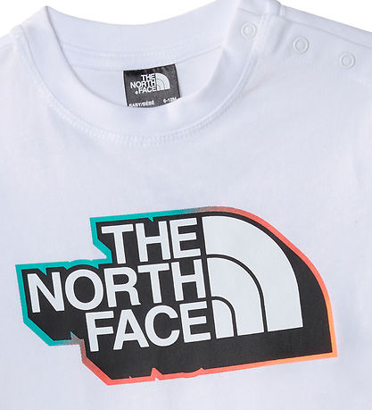 The North Face Shortssæt - T-shirt/Shorts - Hvid/Shady Blue