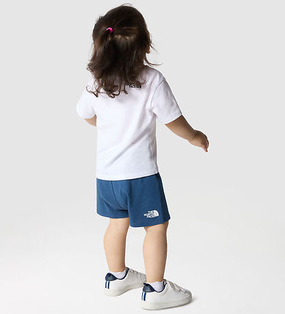 The North Face Shortssæt - T-shirt/Shorts - Hvid/Shady Blue