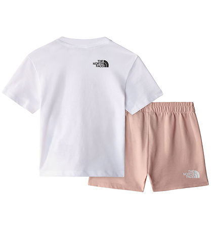 The North Face Shortssæt - T-shirt/Shorts - Pink Moss/Hvid