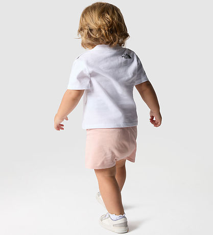 The North Face Shortssæt - T-shirt/Shorts - Pink Moss/Hvid