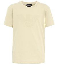 Emporio Armani T-shirt - Pergamena m. Similisten Emporio Armani T-shirt - Pergamena m. Similisten