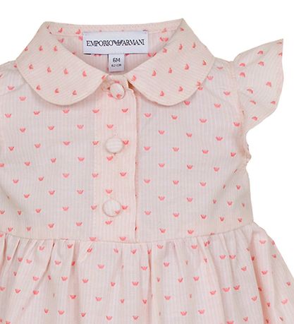 Emporio Armani Kjole - Rosa m. Logoer Emporio Armani Kjole - Rosa m. Logoer