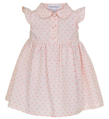 Emporio Armani Kjole - Rosa m. Logoer Emporio Armani Kjole - Rosa m. Logoer