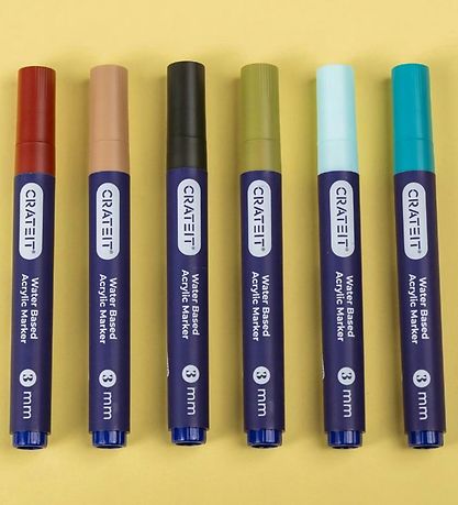 Crateit Tuscher - 3 mm - 6 stk. - Nature Crateit Tuscher - 3 mm - 6 stk. - Nature