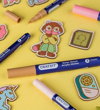 Crateit Tuscher - 3 mm - 6 stk. - Nature Crateit Tuscher - 3 mm - 6 stk. - Nature