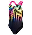Speedo Badedragt - Girls Digital Placement Splashback - Sort/Pin
