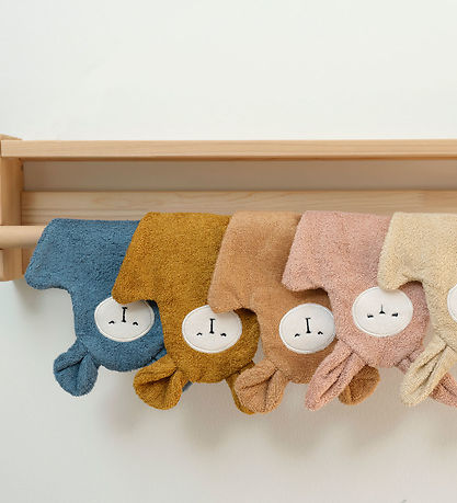 Fabelab Badehandske - 2-pak - Bjørn - Blue Spruce Mix