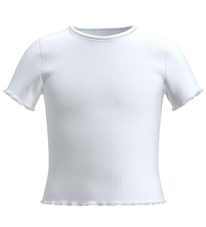 Name It Stuttermabolur - Crop Top - NkfNoralina - Bright White