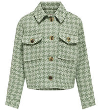 Kids Only Jakke - KogKimmie - Hedge Green Checks Frosty Green Kids Only Jakke - KogKimmie - Hedge Green Checks Frosty Green